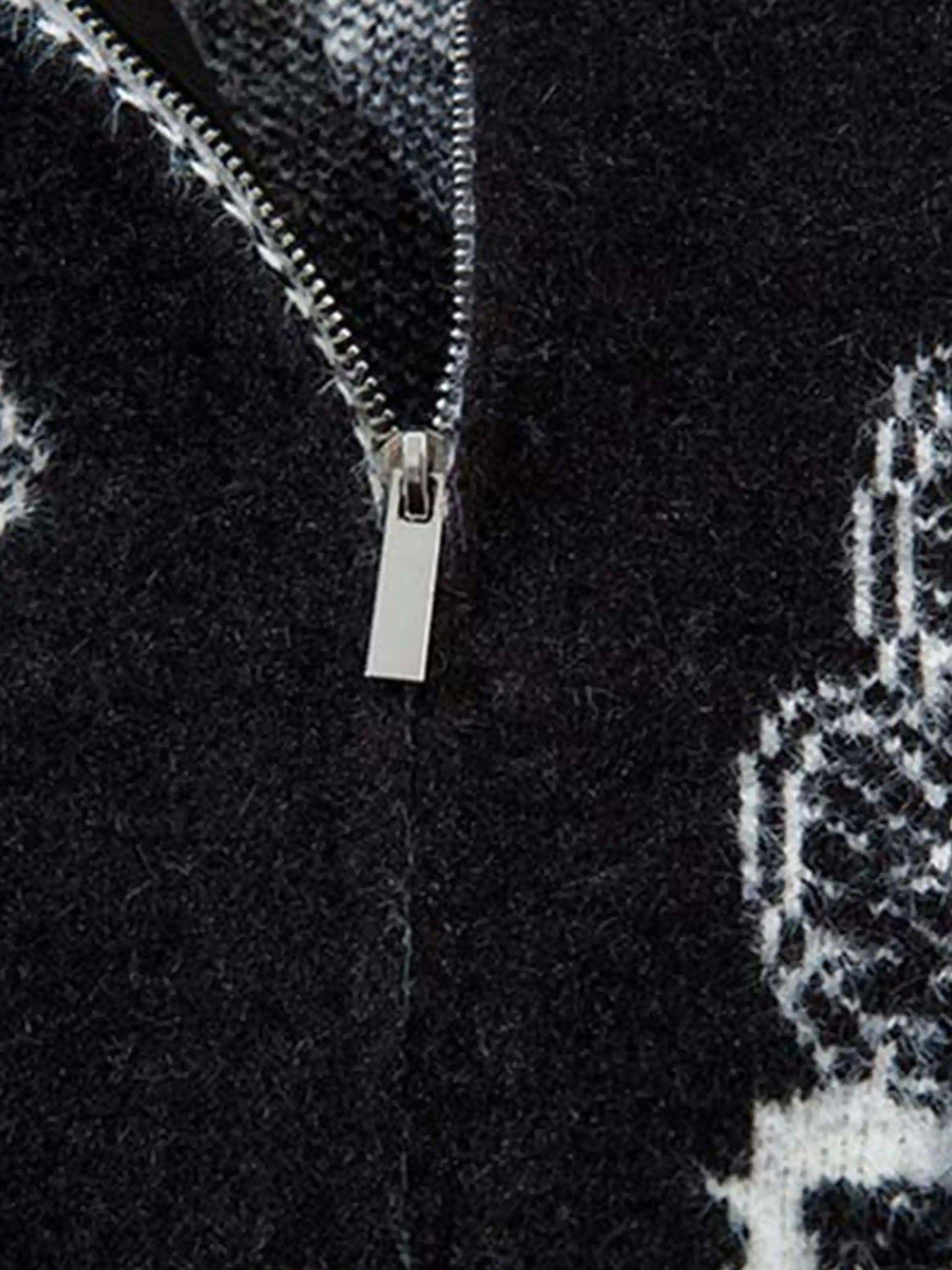Concert Outfit Cross Heart Butterfly Jacquard Cardigan