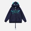 Concert Outfit Cute Tail Design Zip-Up Hoodie