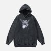 Concert Outfit Dark Series Doberman Print Hip-Hop Old Hoodie
