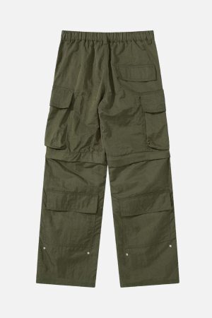 Concert Outfit Detachable Multi-Pocket Work Pants