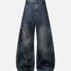 Concert Outfit Dirty Dye Baggy Barrel Jeans