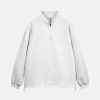Concert Outfit Drawstring Hem Stand Collar Sweatshirt
