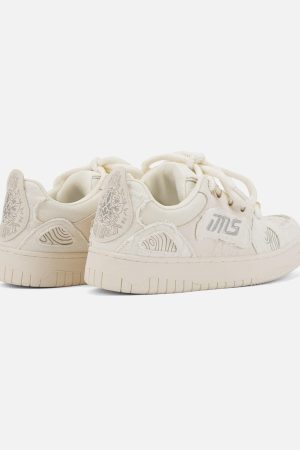 Concert Outfit Embroidered Letter Shoes