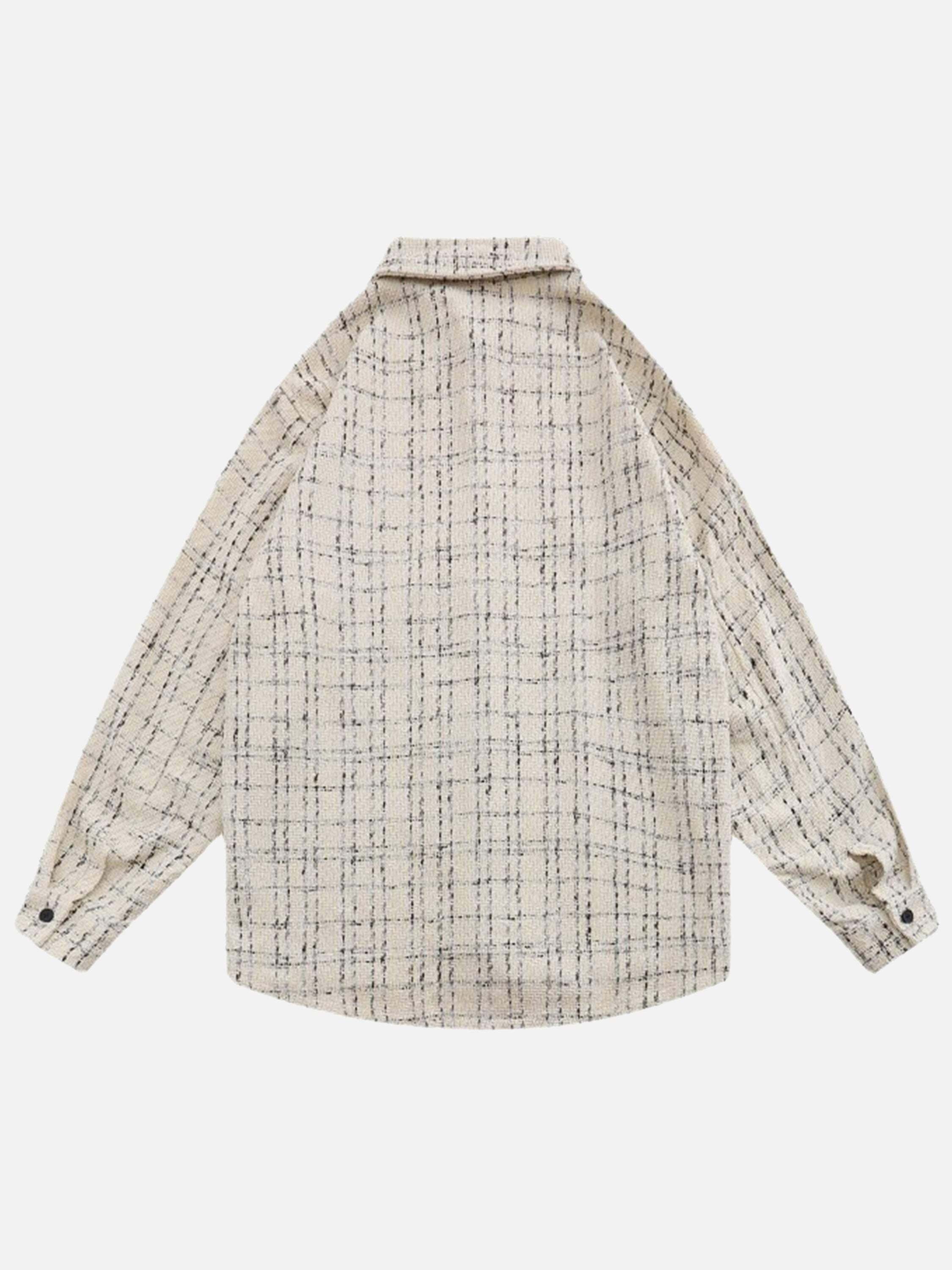 Concert Outfit Embroidered Plaid Shirt