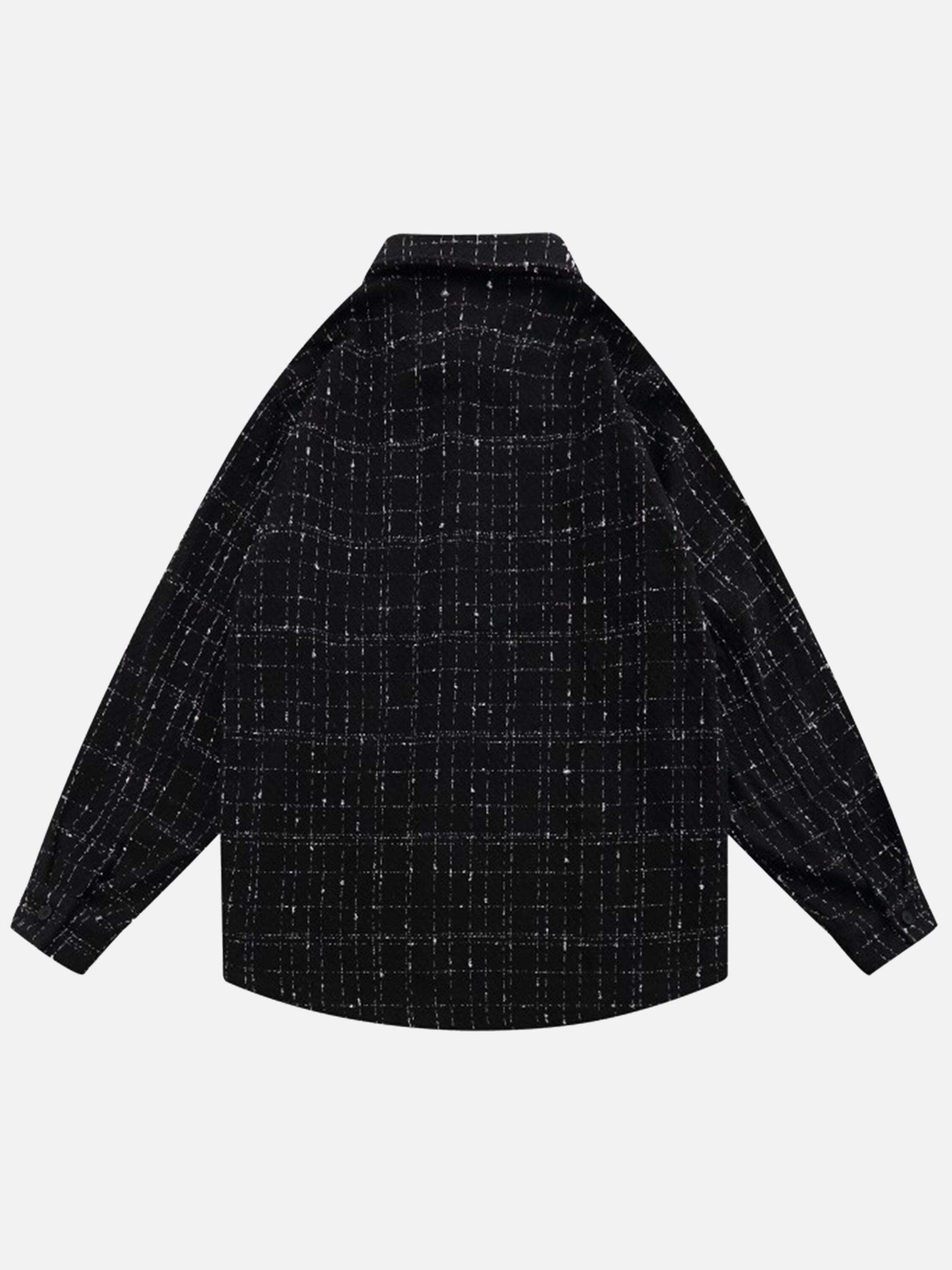 Concert Outfit Embroidered Plaid Shirt