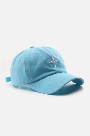 Concert Outfit Embroidery Crucifix Baseball Cap