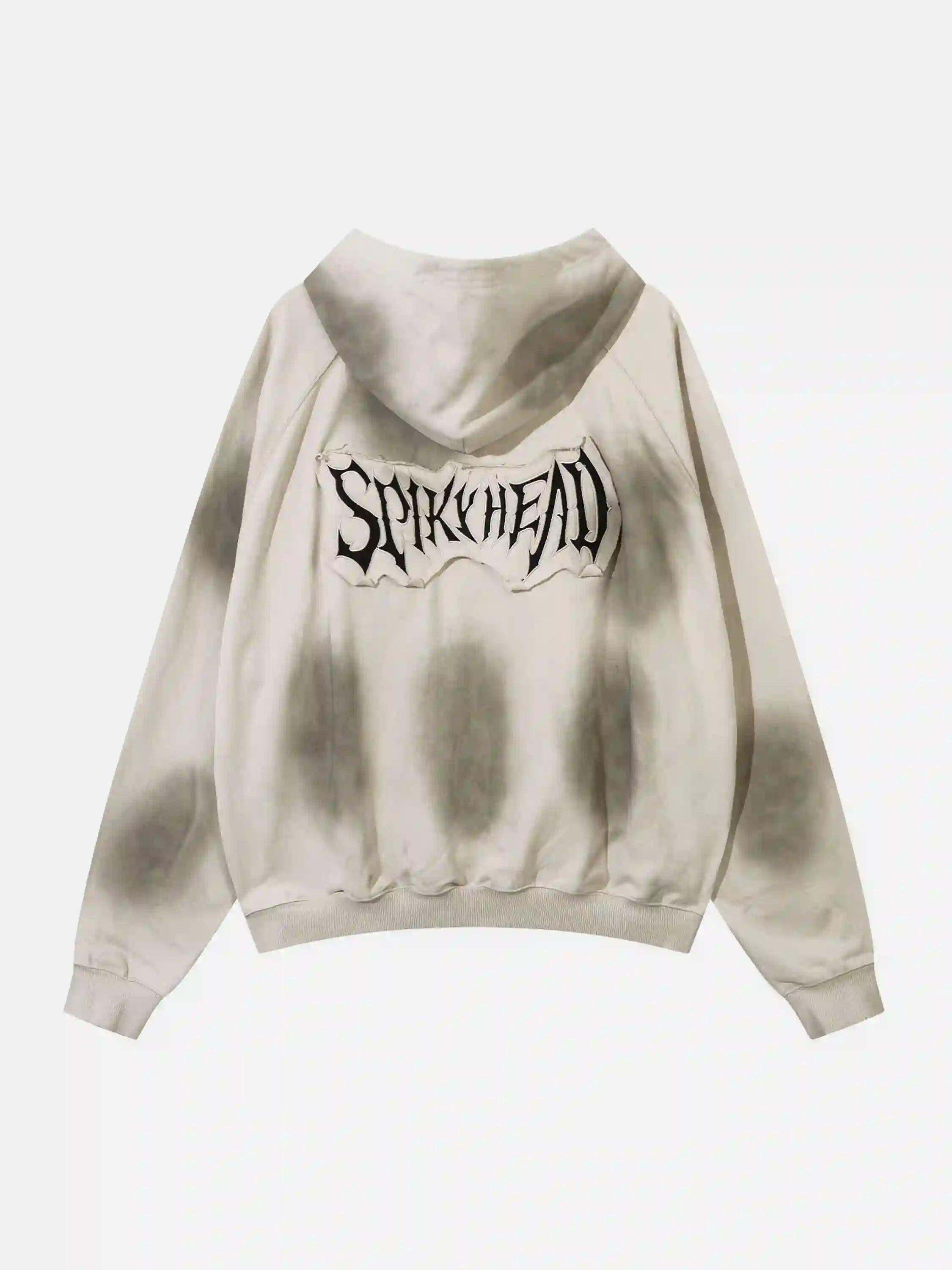 Concert Outfit Embroidery Spots Zip-Up Hoodie