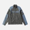 Concert Outfit Embroidery Star Cropped Racing Jacket