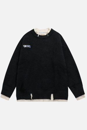 Concert Outfit Fake Two Sweater