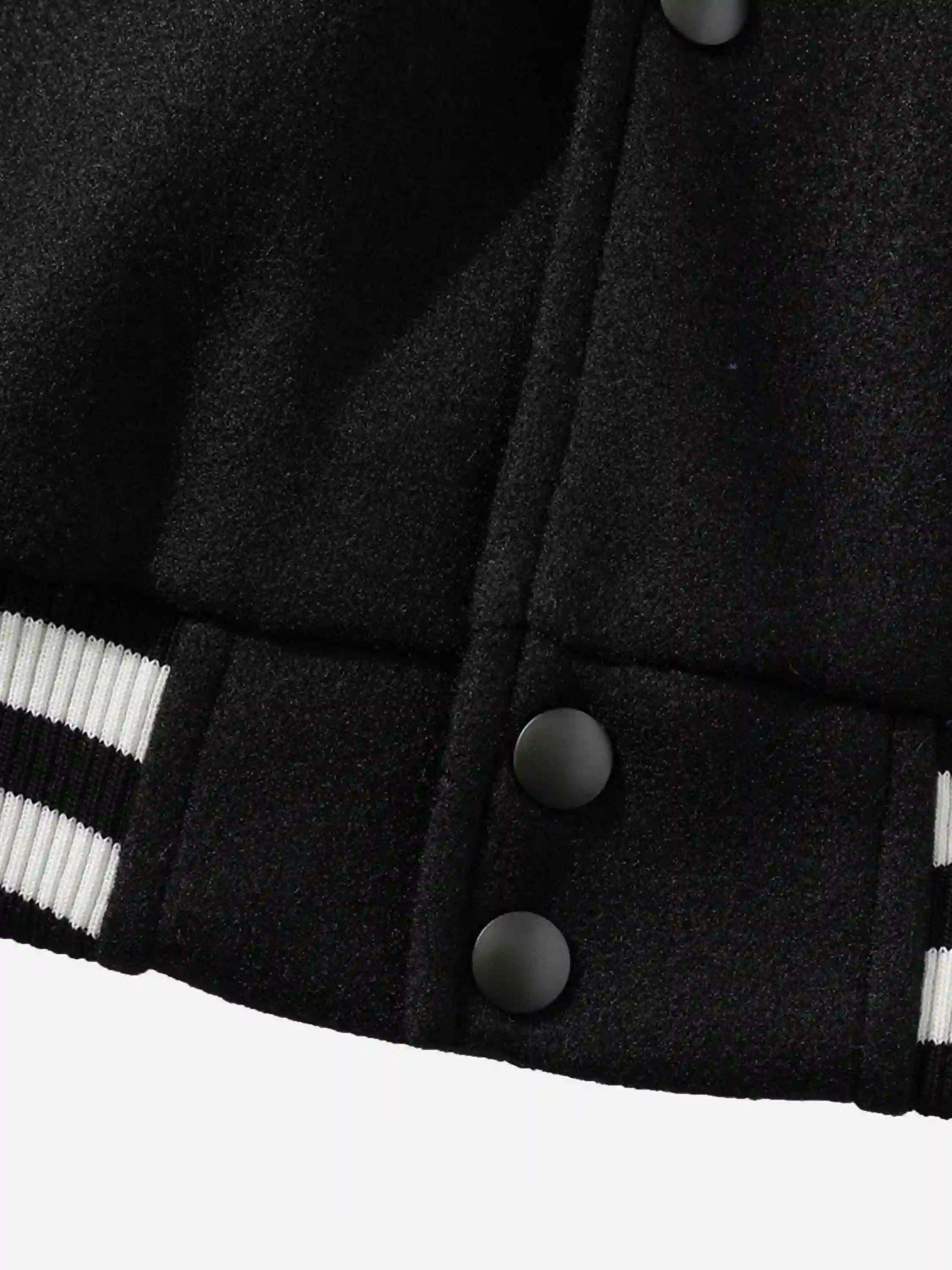Concert Outfit Flocking Embroidery Baseball Jacket