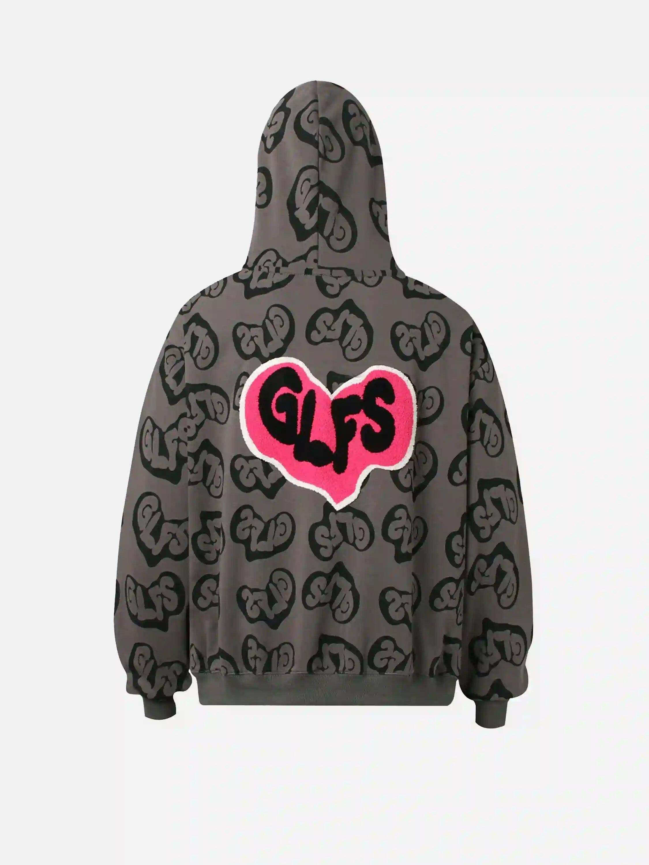 Concert Outfit Foam Heart Hoodie