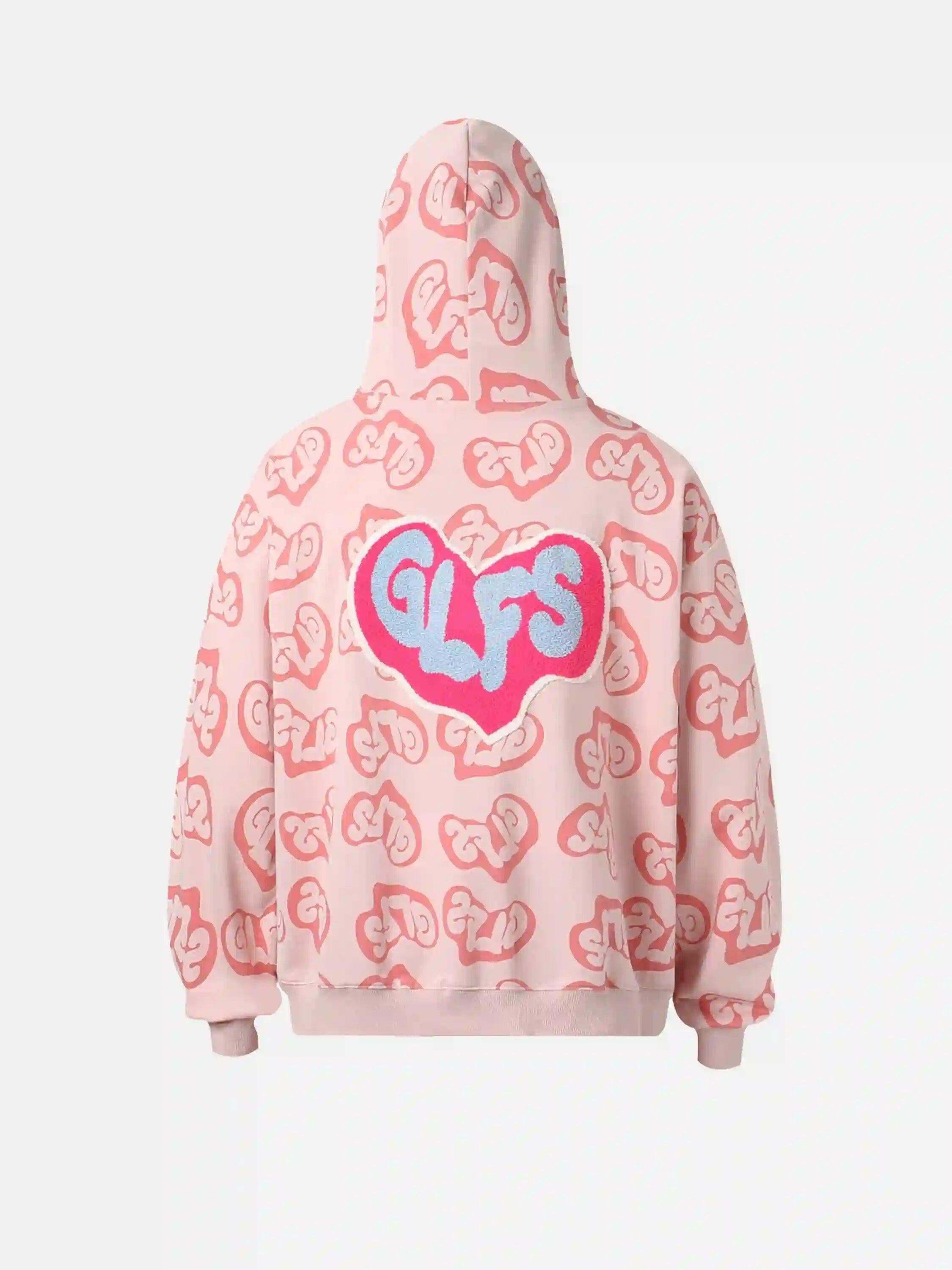 Concert Outfit Foam Heart Hoodie