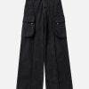 Concert Outfit Fringe Multiple Pockets Jeans