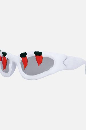 Concert Outfit Fun Carrot-Embellished Sunglasses
