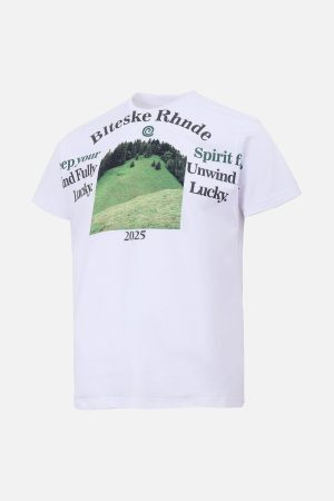Concert Outfit Graphic Scenic Print T-Shirt