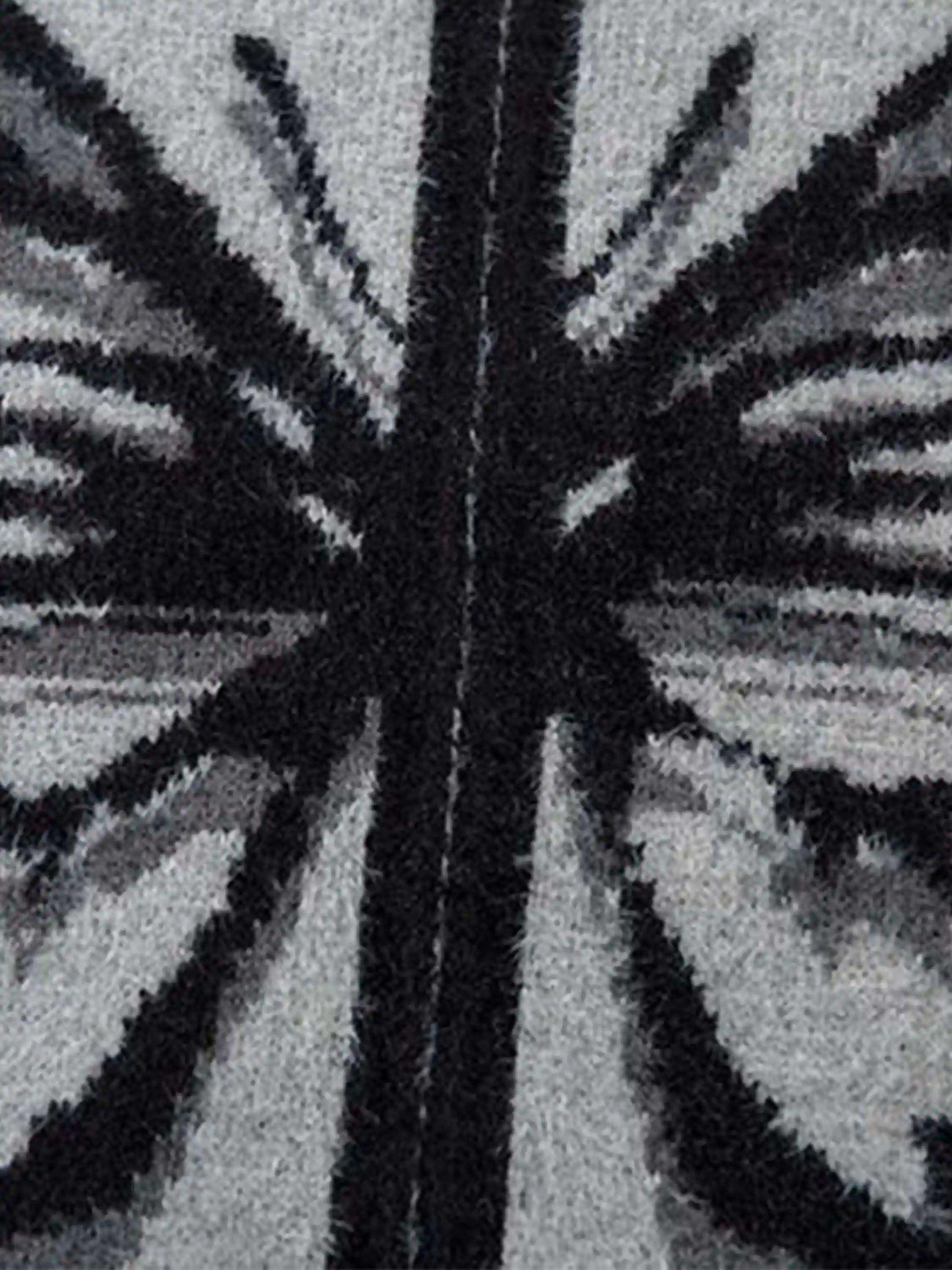 Concert Outfit Hand-Painted Butterfly Mohair Jacquard Cardigan