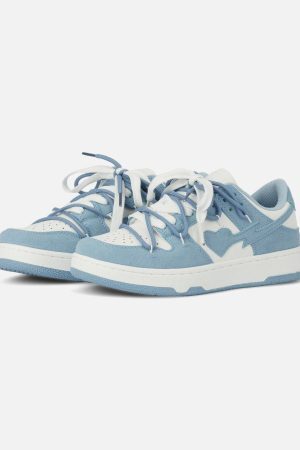 Concert Outfit Haze Blue Love Breathable Board Shoes