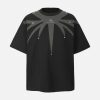 Concert Outfit Heavy CleanfitEmbroidery T-Shirt