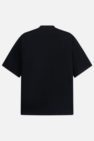 Concert Outfit Heavy Retro Patch Embroidered T-Shirt