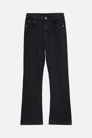 Concert Outfit High Street Embroidery Retro Jeans