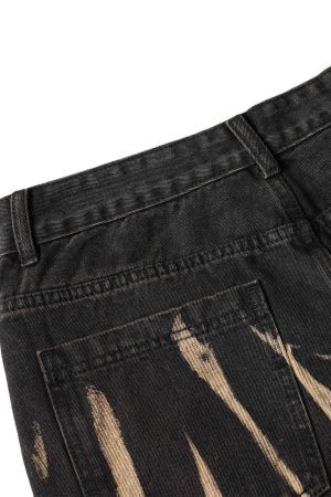 Concert Outfit High Street Hip Hop Hand-Painted Spray-Painted Jeans