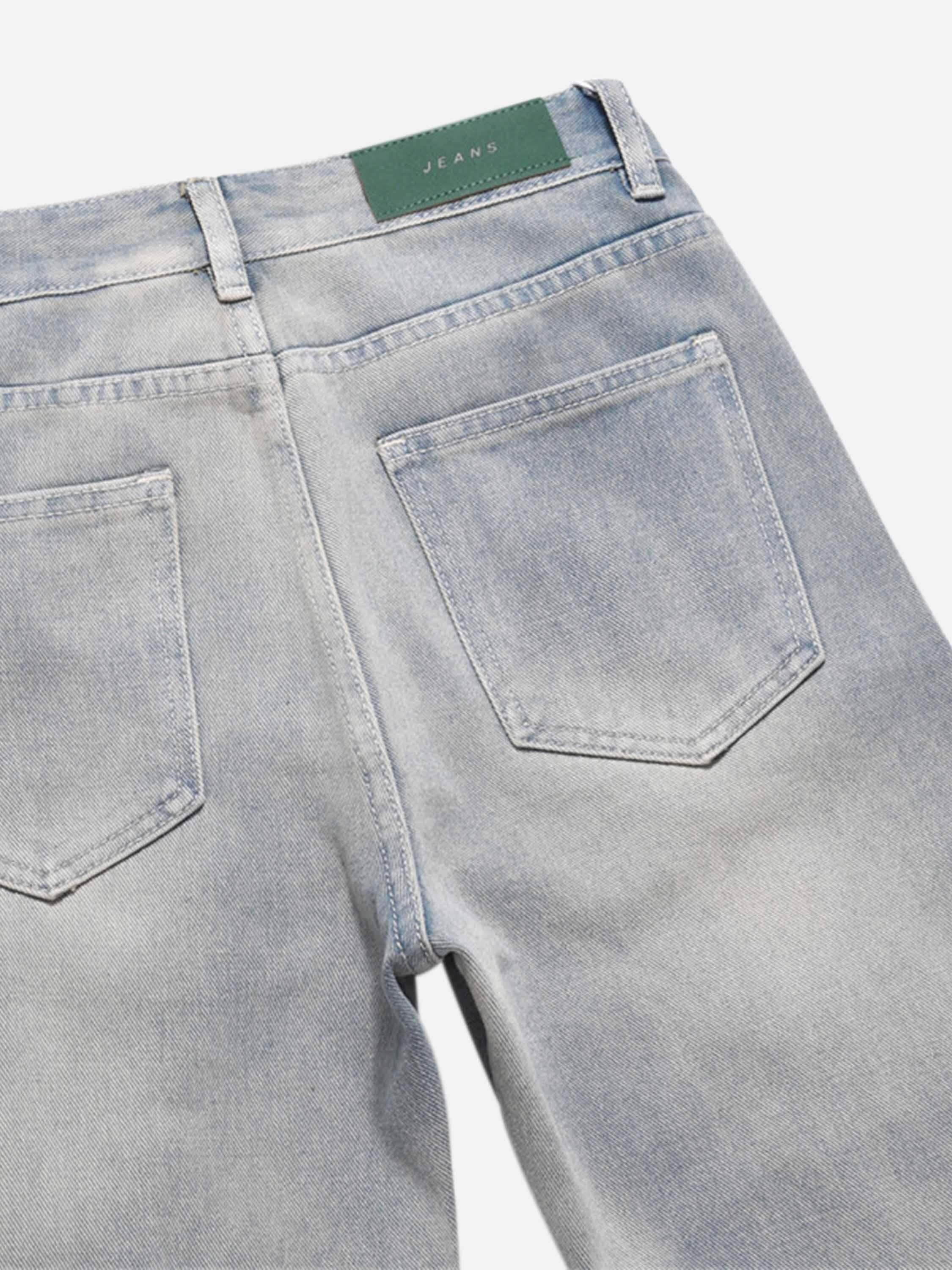 Concert Outfit High Street Hip-Hop Zipper Straight Jeans