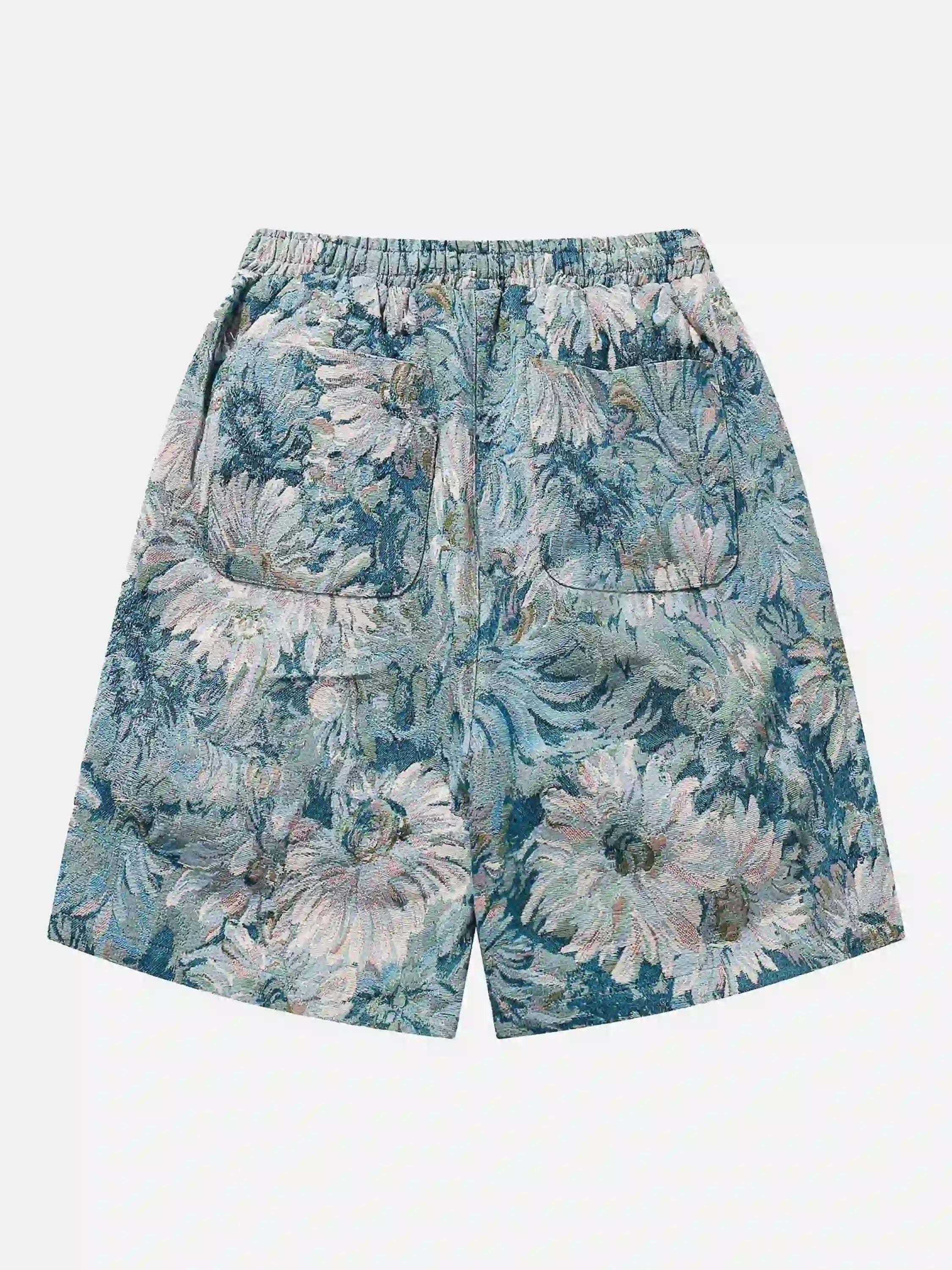 Concert Outfit High Street Jacquard Embroidery Shorts
