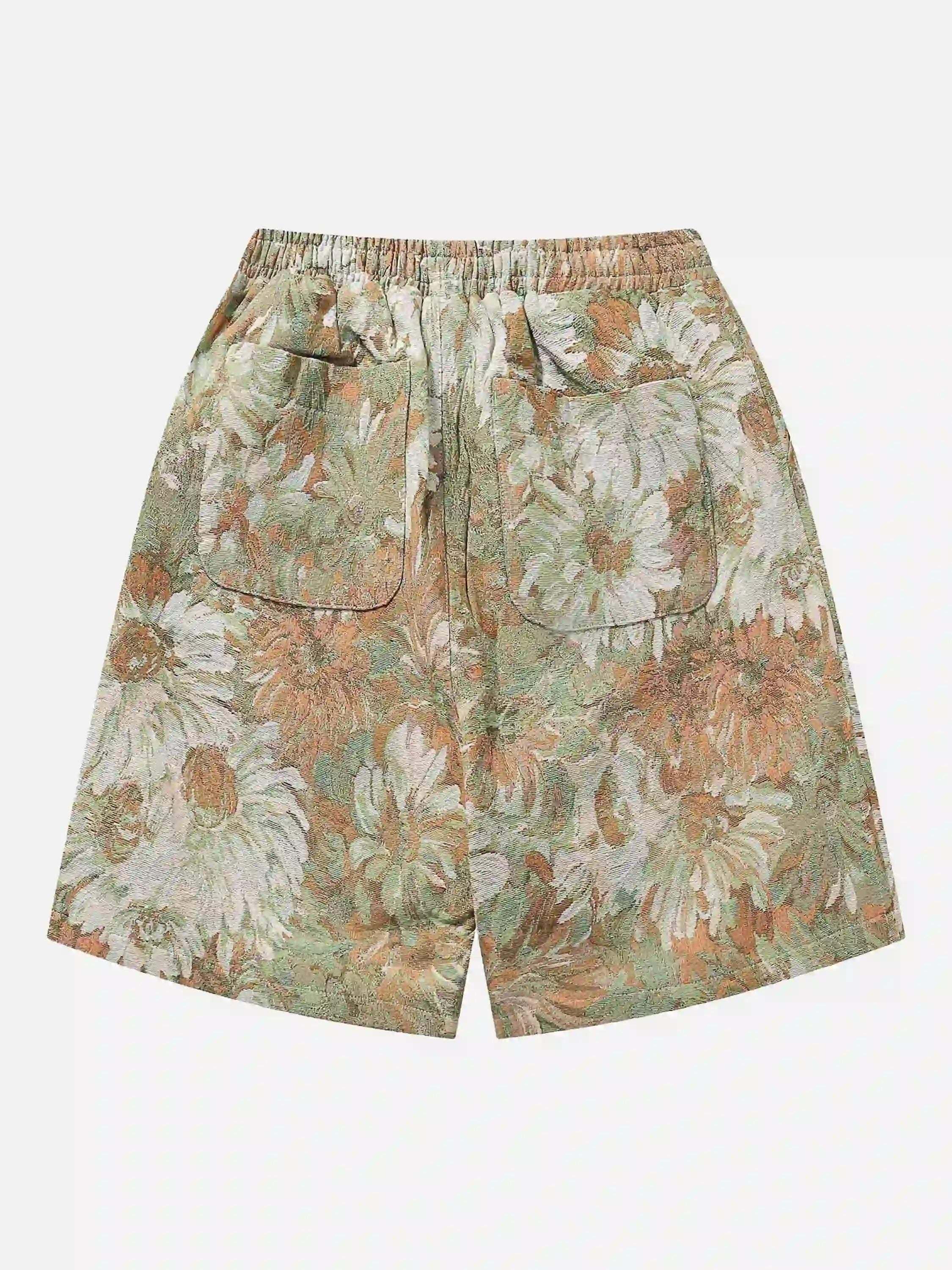 Concert Outfit High Street Jacquard Embroidery Shorts