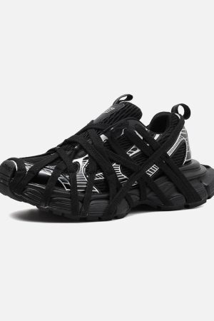 Concert Outfit High Street Lace-Up Casual Sneakers