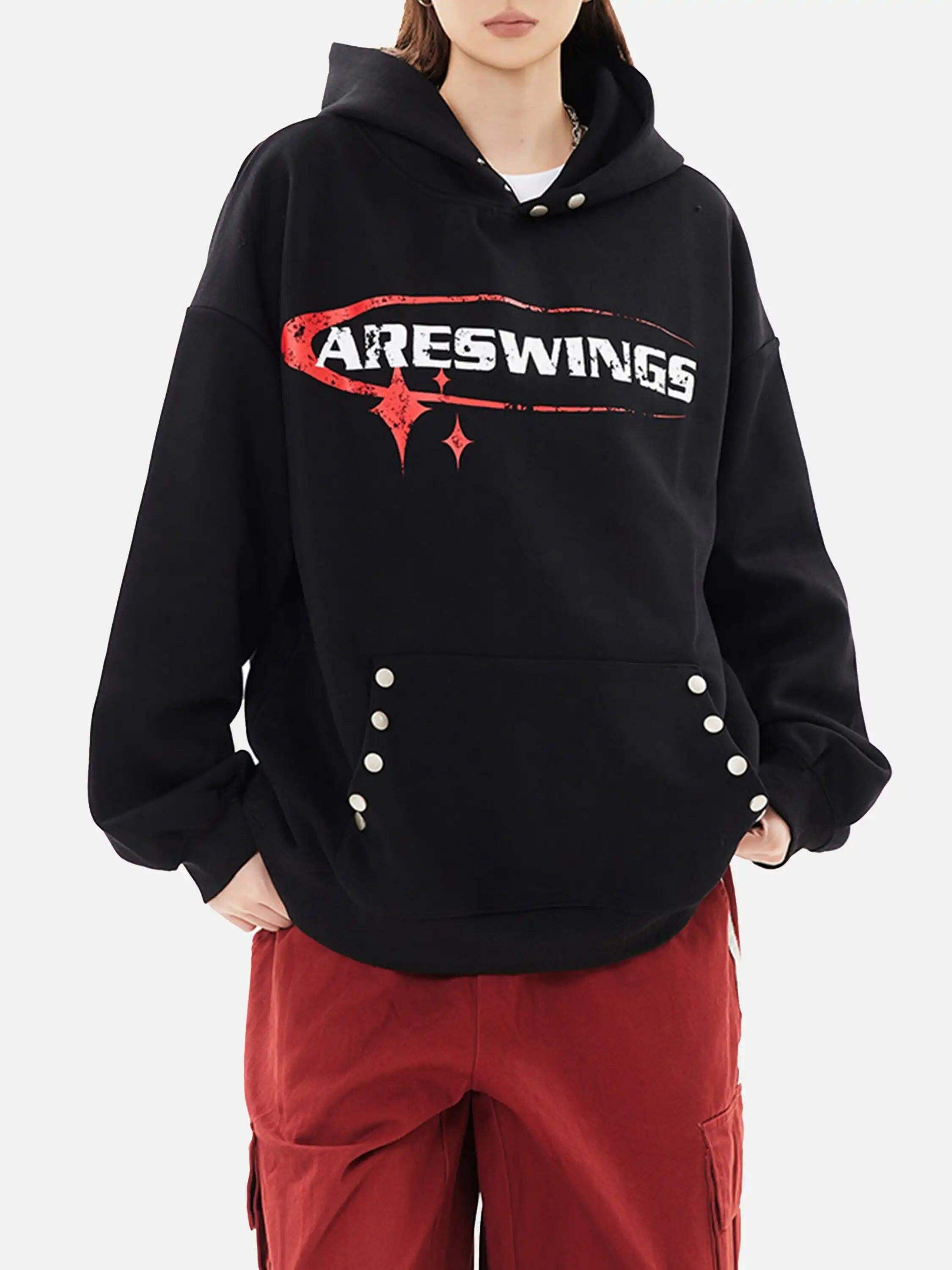 Concert Outfit High Street Lettering Hip-Hop Hoodie