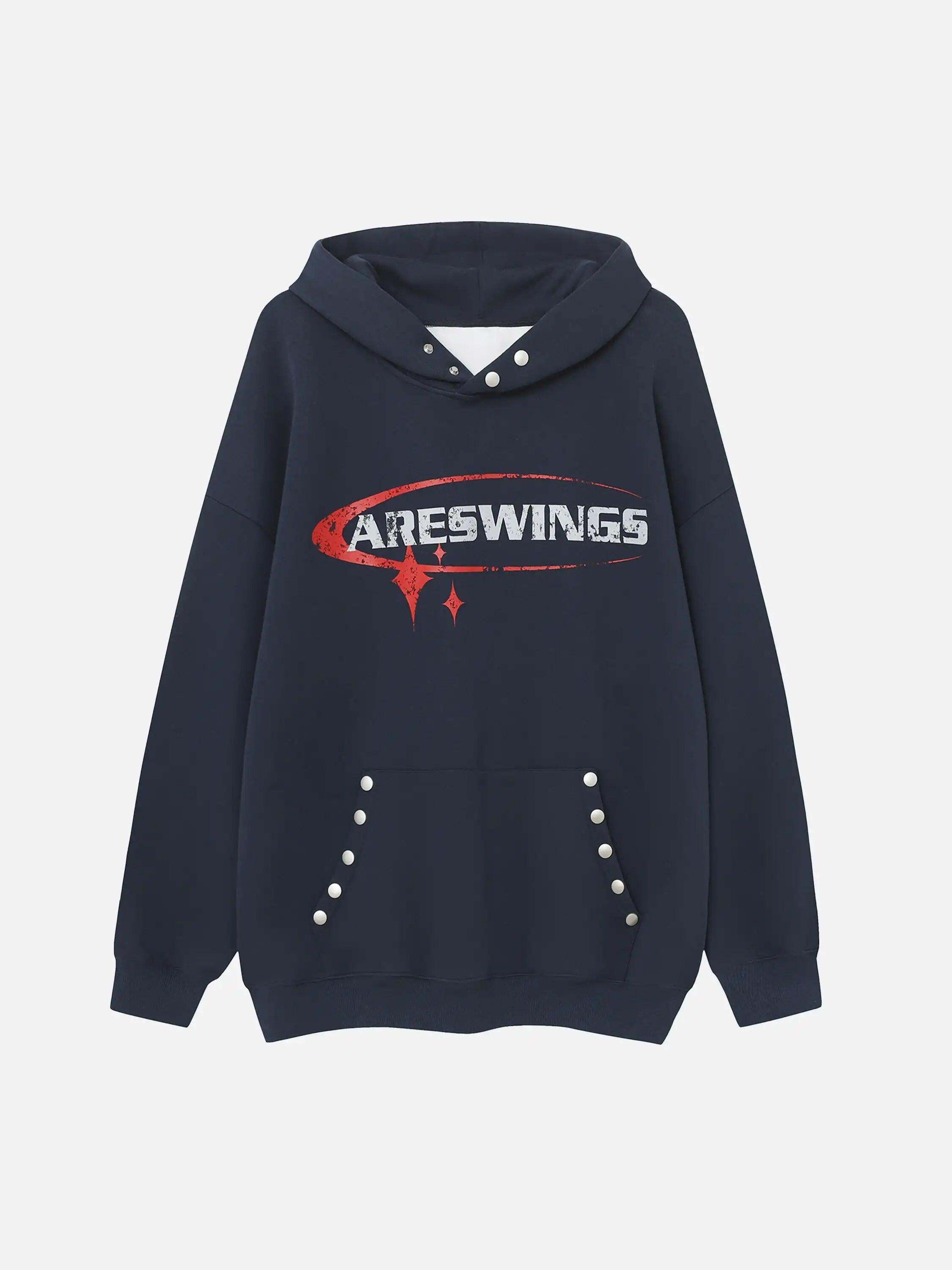 Concert Outfit High Street Lettering Hip-Hop Hoodie