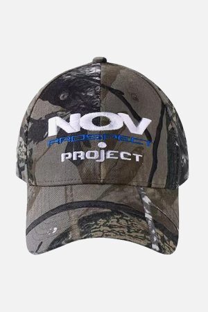 Concert Outfit High Street Retro Camouflage Hat