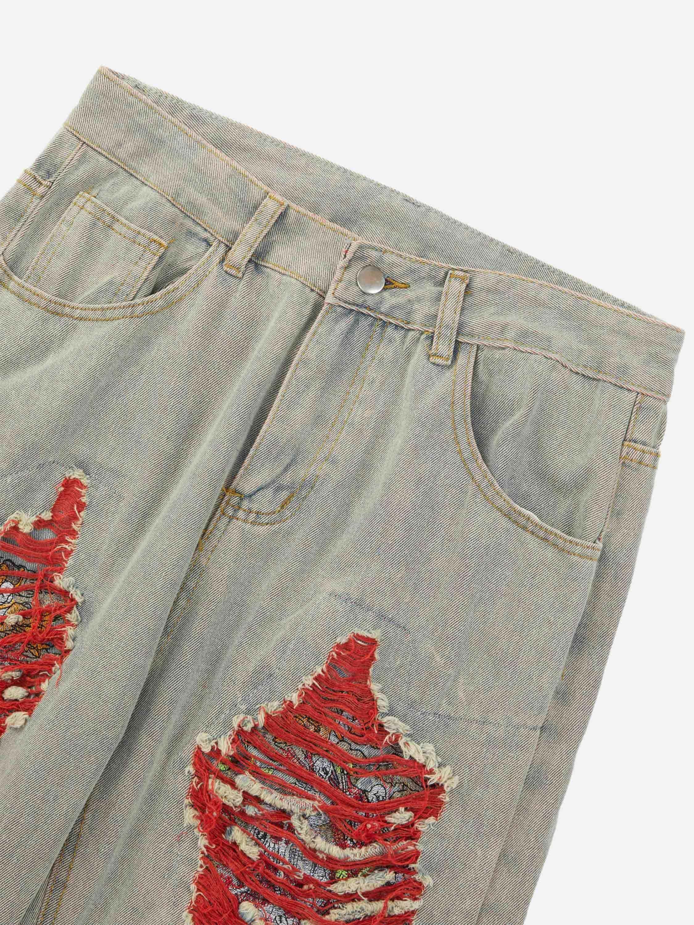 Concert Outfit High Street Versatile Denim Jeans