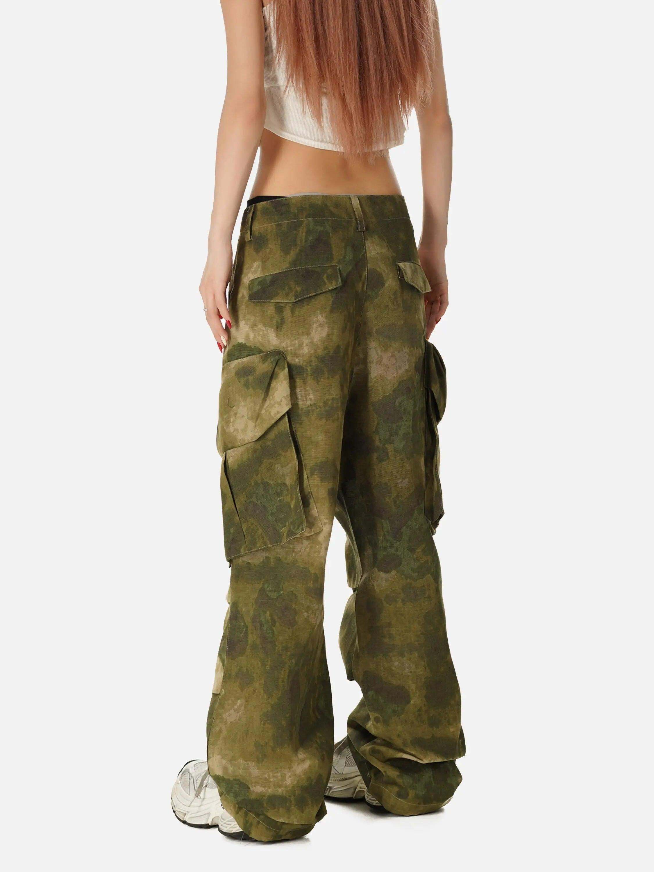 Concert Outfit High Street Vibe Camouflage Overalls