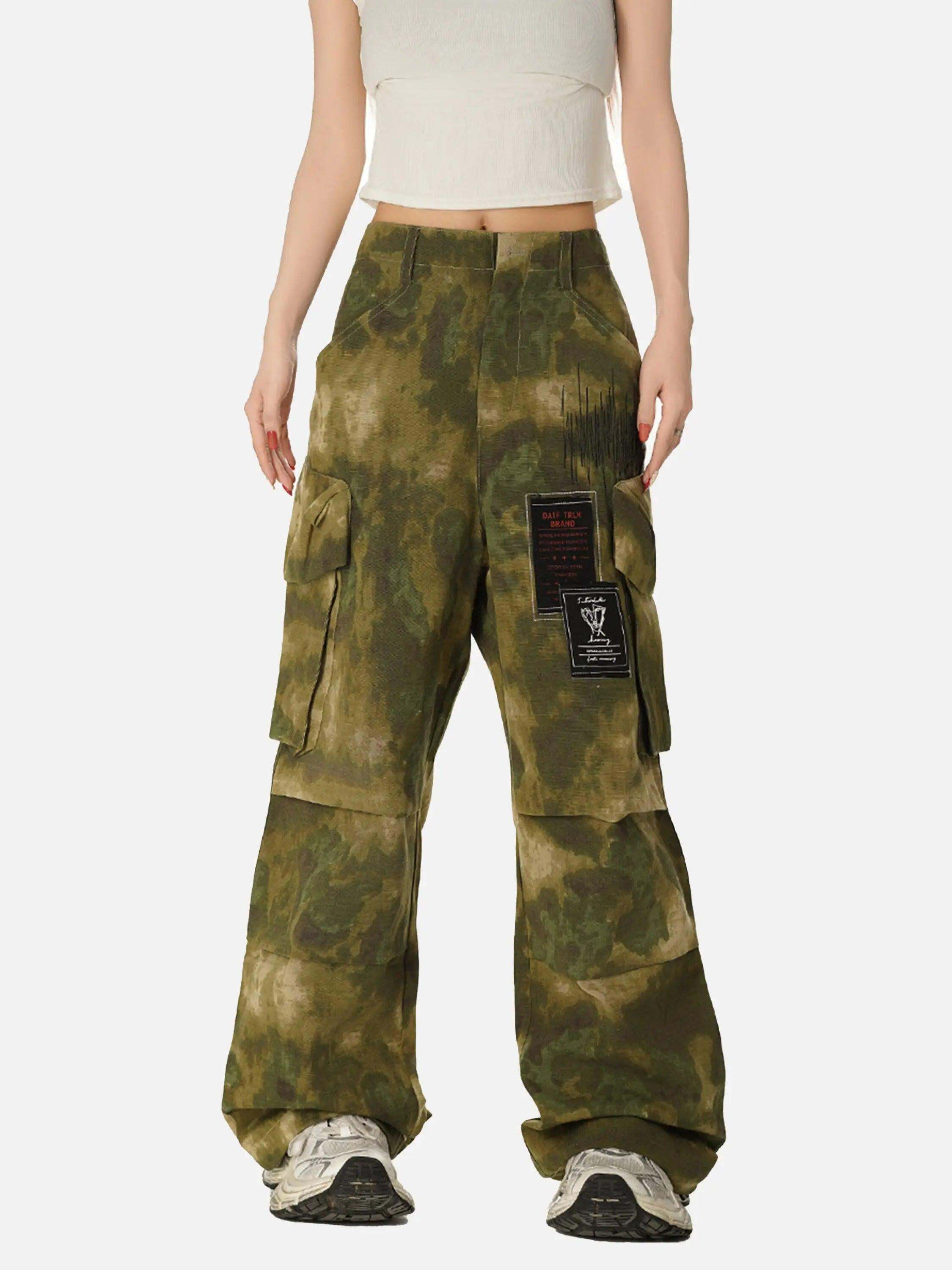 Concert Outfit High Street Vibe Camouflage Overalls