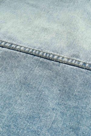 Concert Outfit High Street Washed And Worn Denim Hoodie