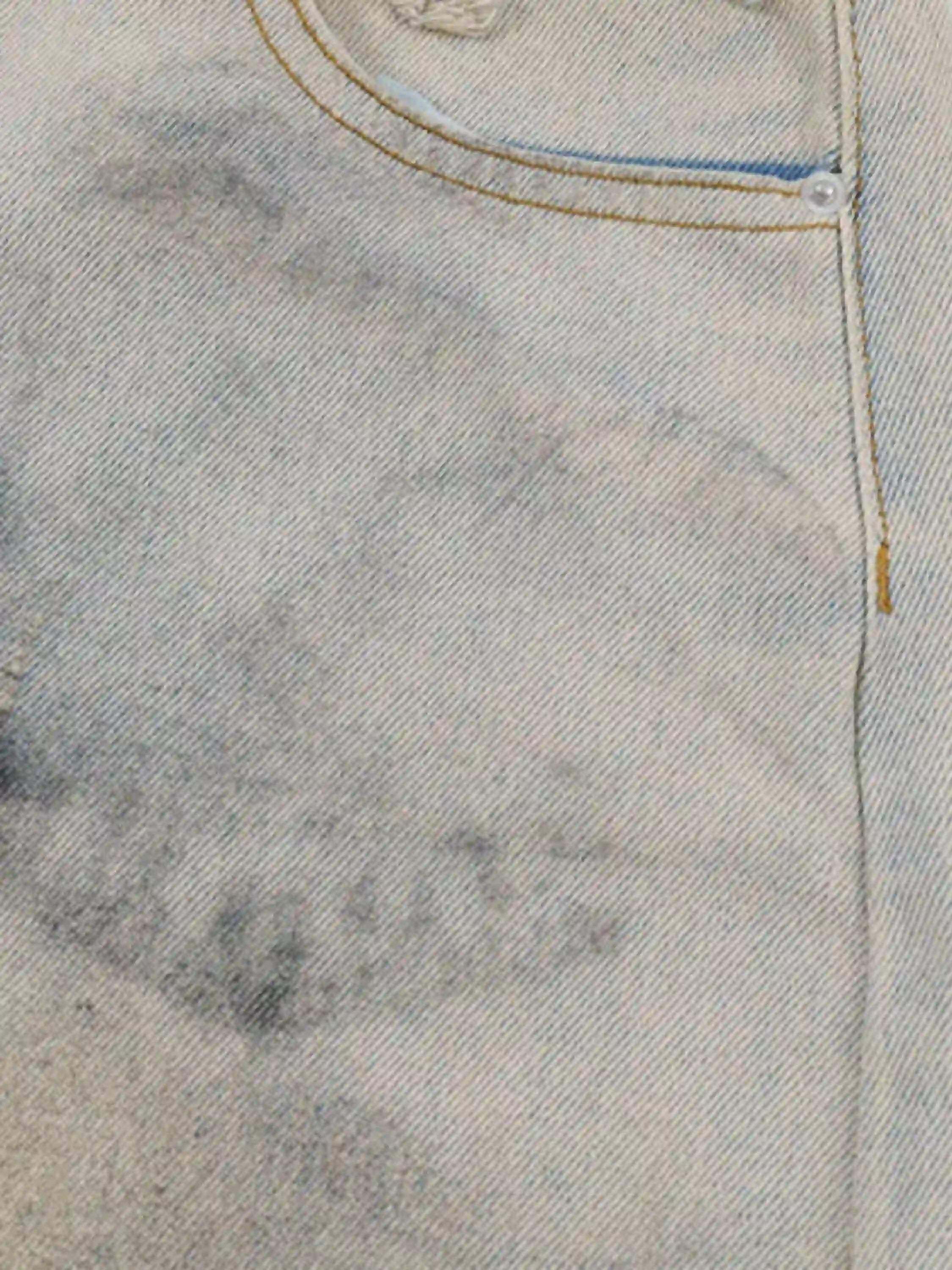 Concert Outfit High Street Yellow Mud Dyed Denim Shorts