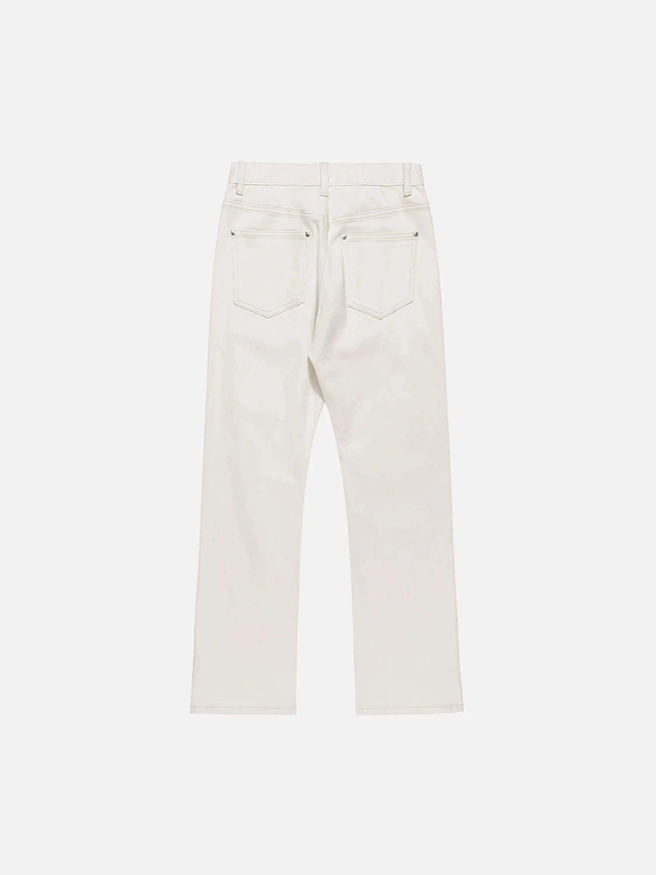 Concert Outfit High Street Zipper Niche Design Straight Pants