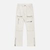 Concert Outfit High Street Zipper Niche Design Straight Pants