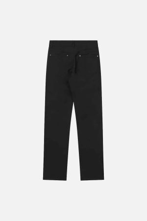 Concert Outfit High Street Zipper Niche Design Straight Pants