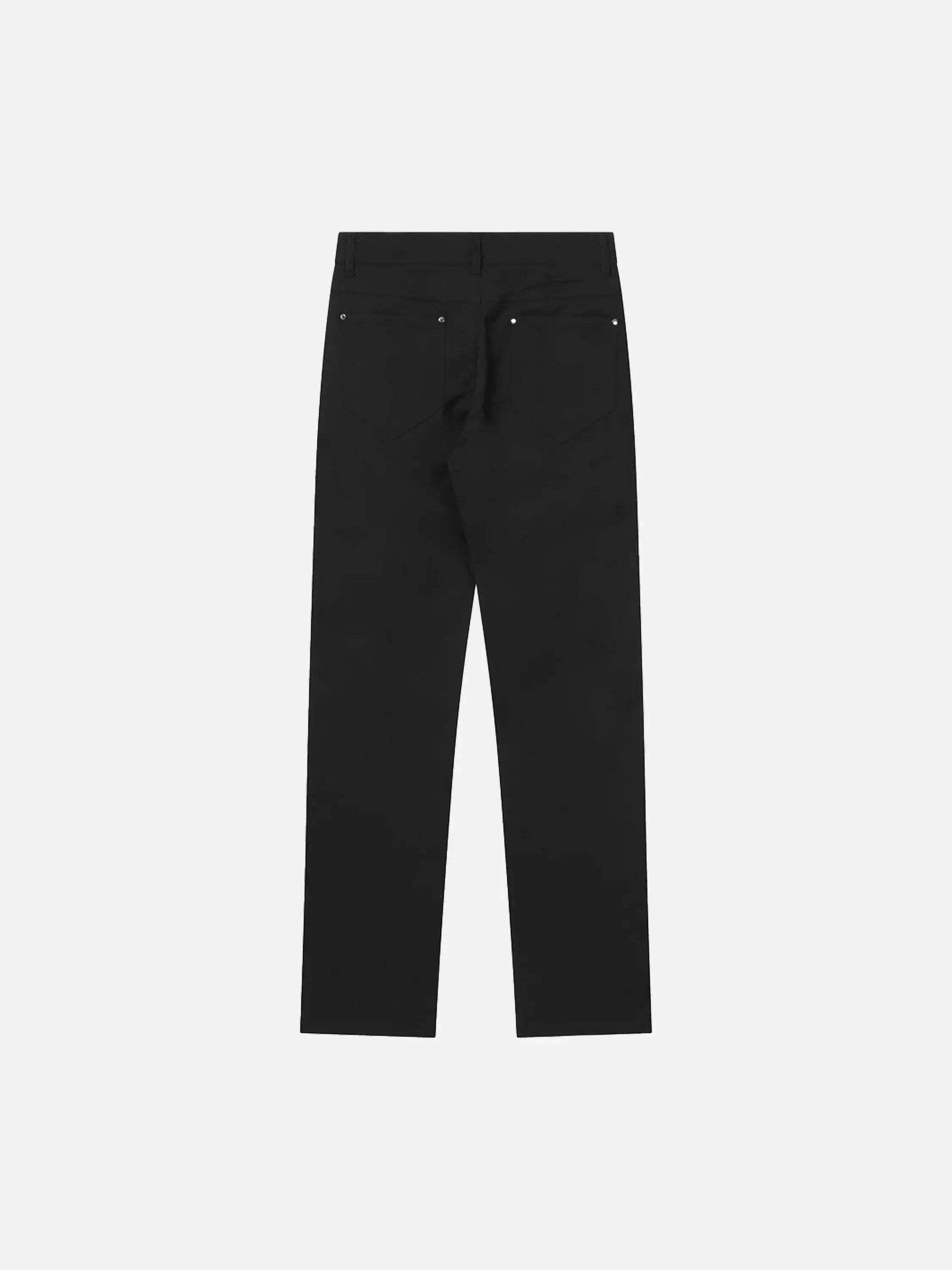 Concert Outfit High Street Zipper Niche Design Straight Pants
