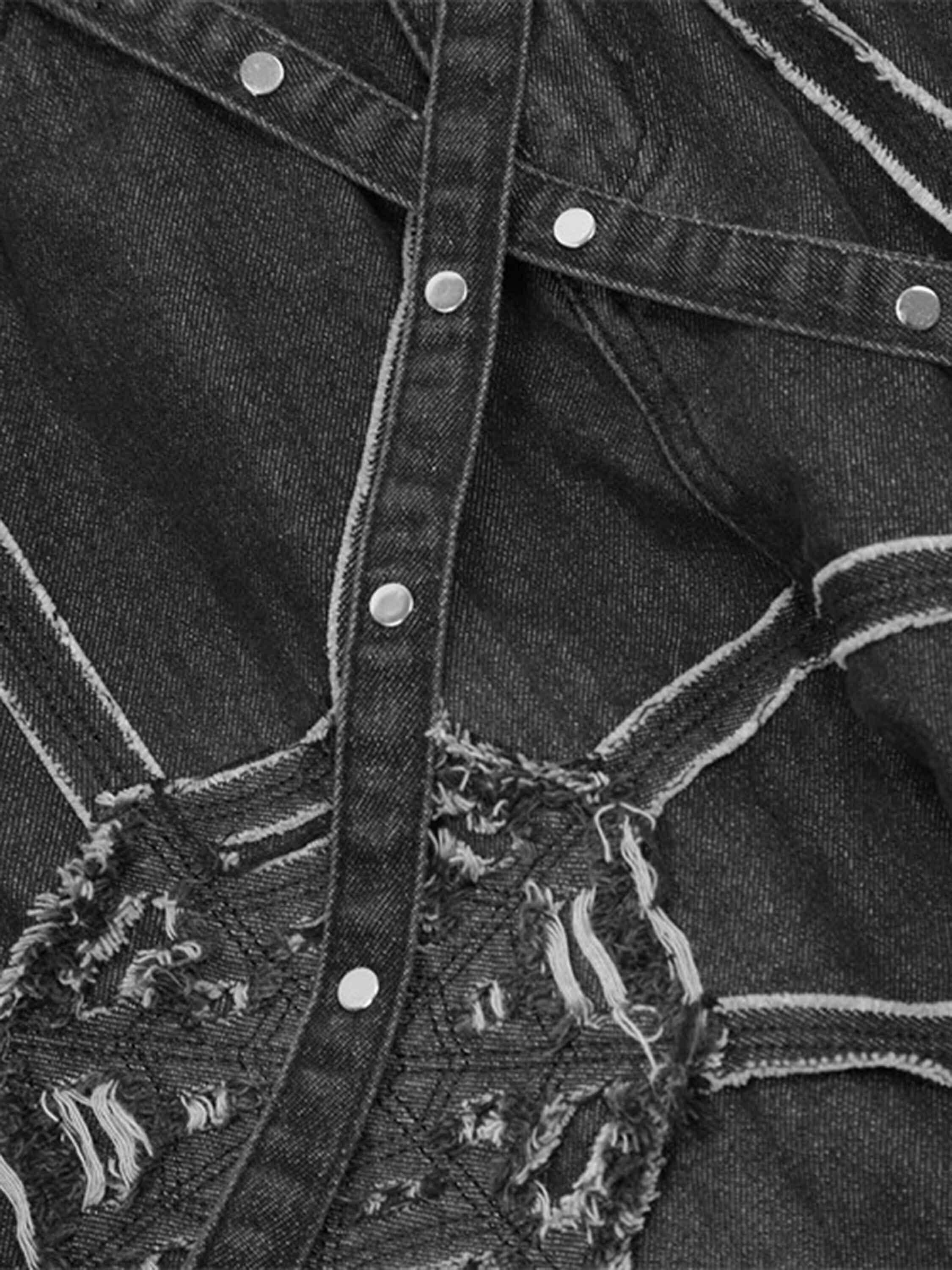 Concert Outfit Hip-Hop High Street Spider Web Jeans