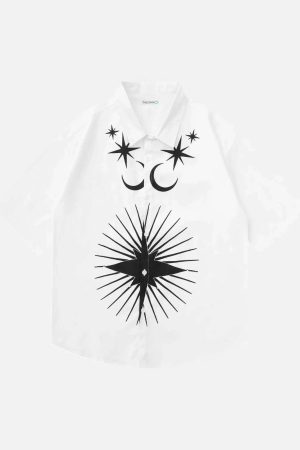 Concert Outfit Hip-Hop Printed Shirt