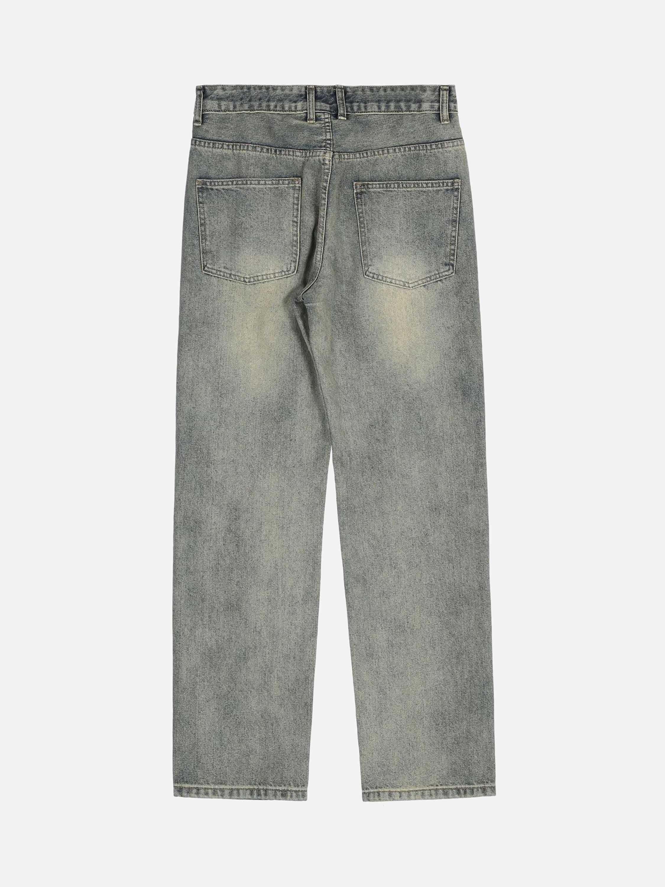 Concert Outfit Hip Hop Retro Patch Denim Jeans