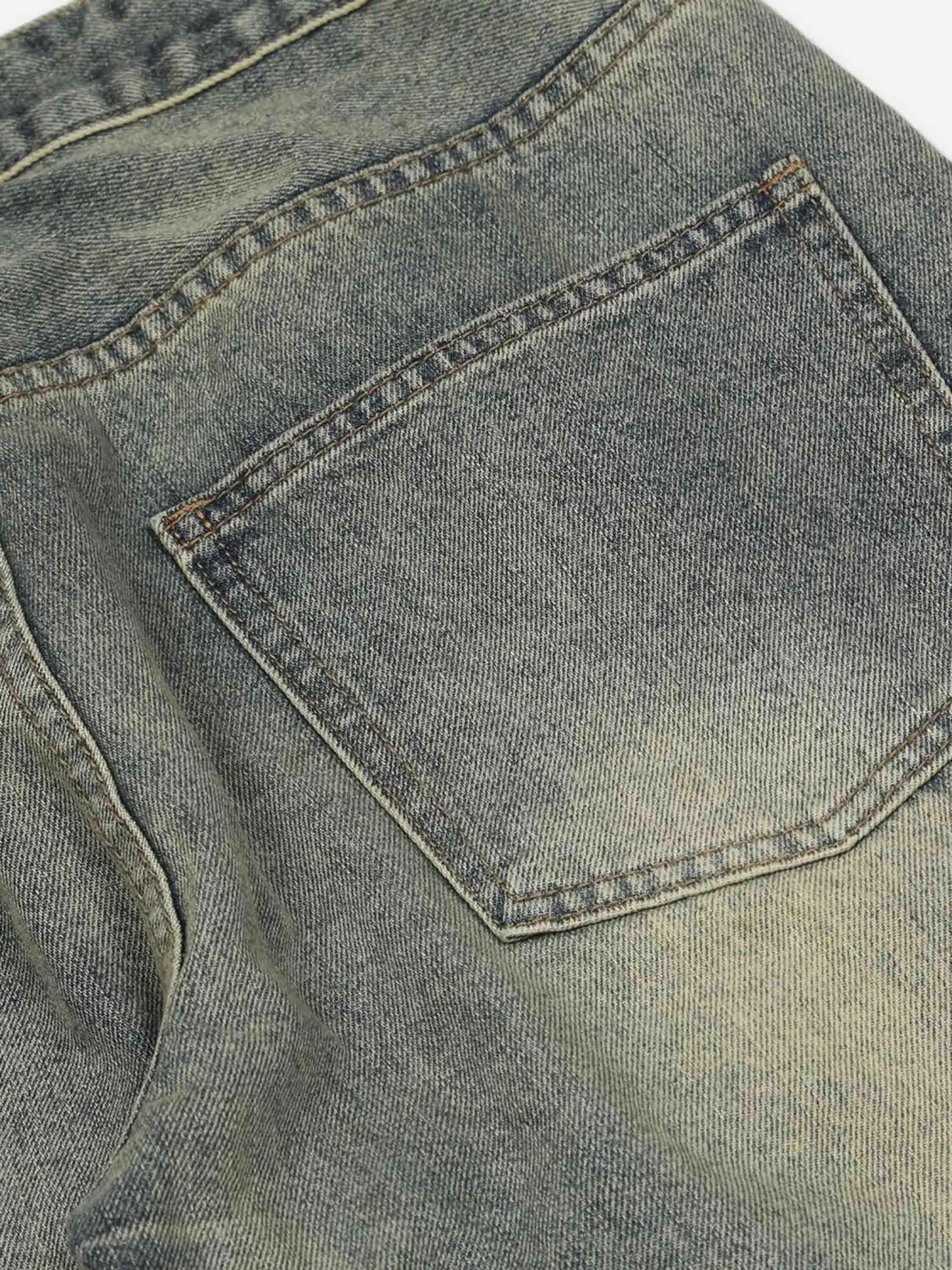 Concert Outfit Hip Hop Retro Patch Denim Jeans