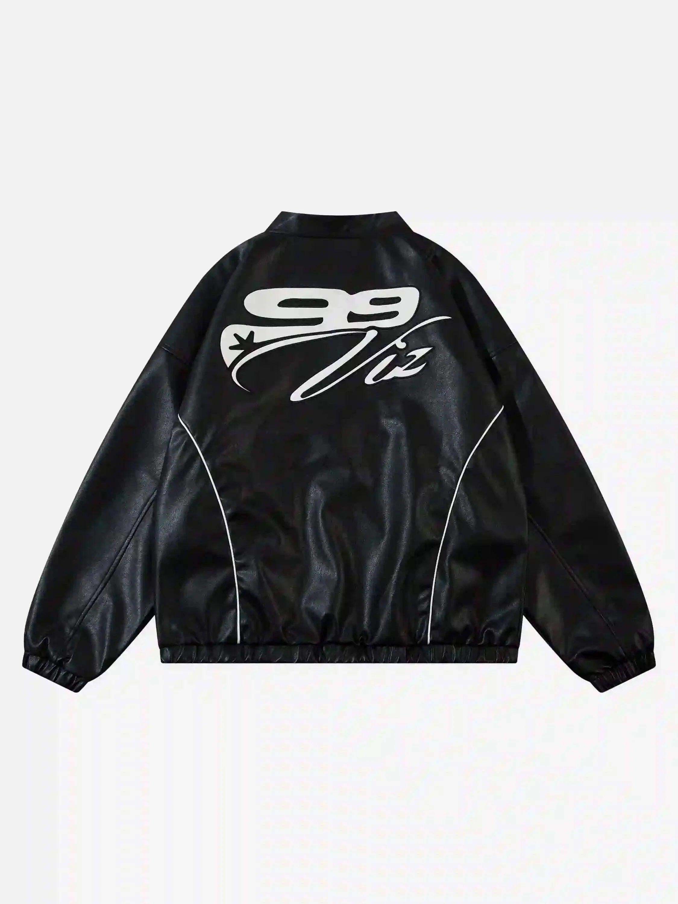 Concert Outfit Hip-Hop Street Style Stitching Pu Motorcycle Jacket