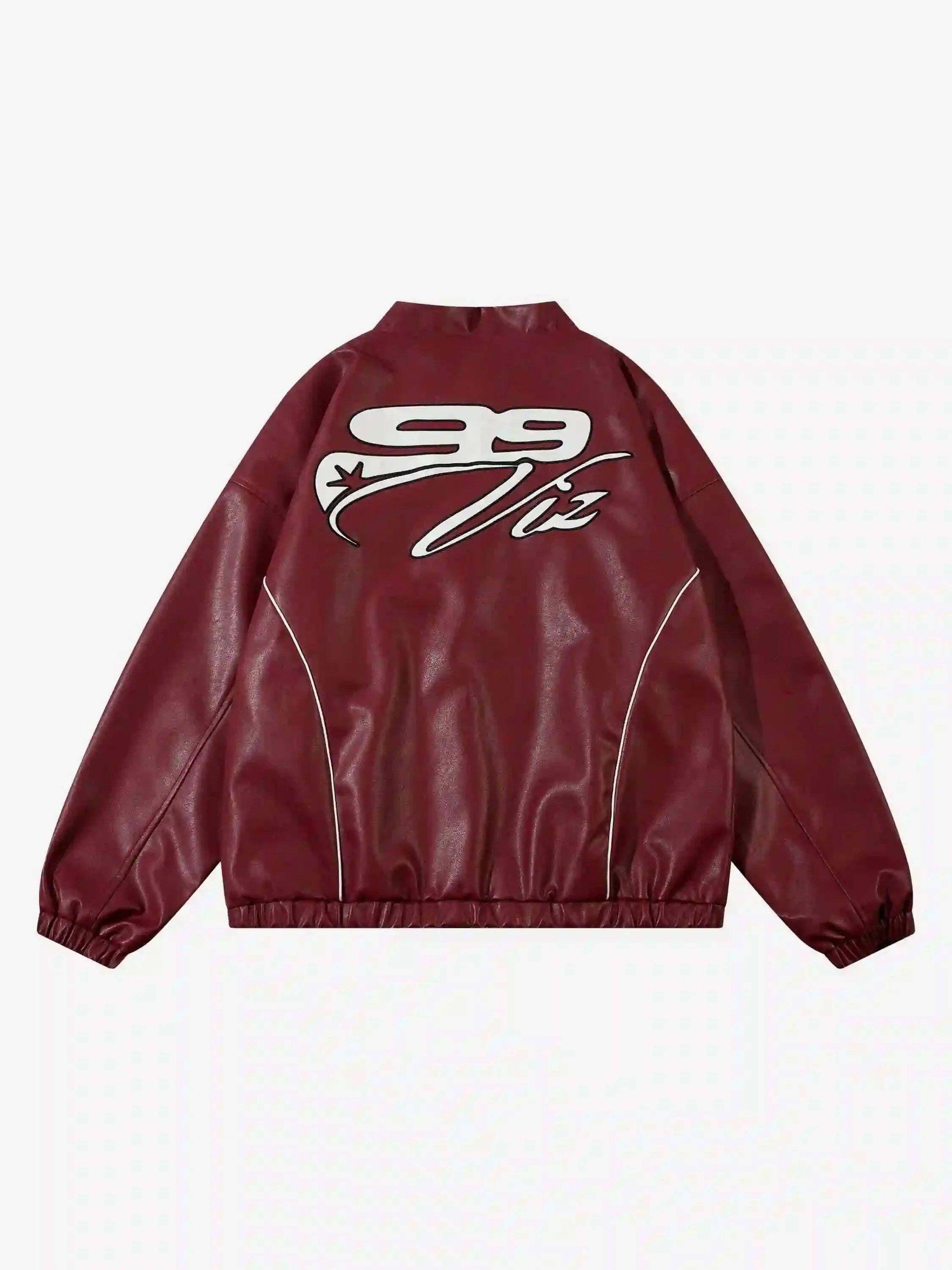 Concert Outfit Hip-Hop Street Style Stitching Pu Motorcycle Jacket