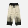 Concert Outfit Inkjet Dirty Pleated Pants