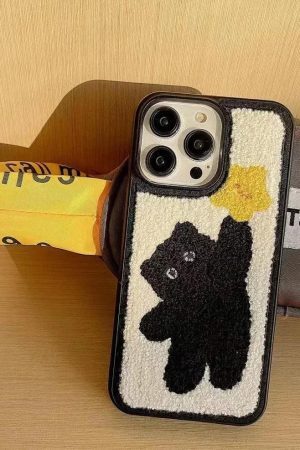 Concert Outfit Korean Plush Charm iPhone Case