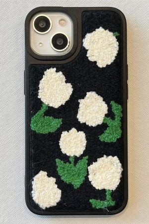 Concert Outfit Korean Plush Charm iPhone Case